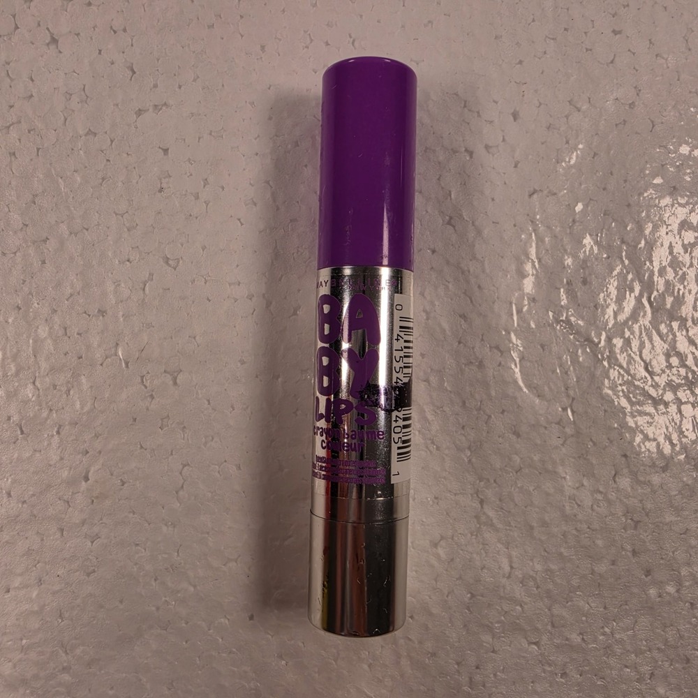 Maybelline Baby Lips Color Balm Crayon 40 Playful Purple New Sealed Rare Vtg